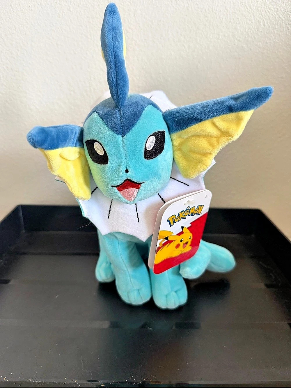 Pokemon Vaporeon 8-Inch Plush Stuffed Animal NWT Jazwares